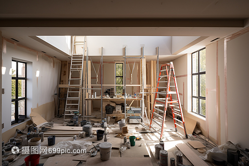 建筑裝潢現場 工地上的室內裝修細節與安全管理